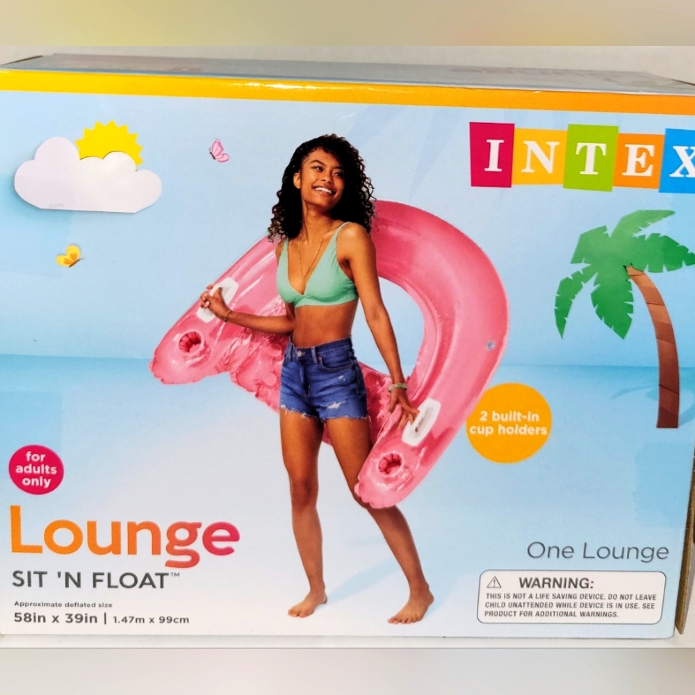 Intex Pink Lounge Sit 'N Float